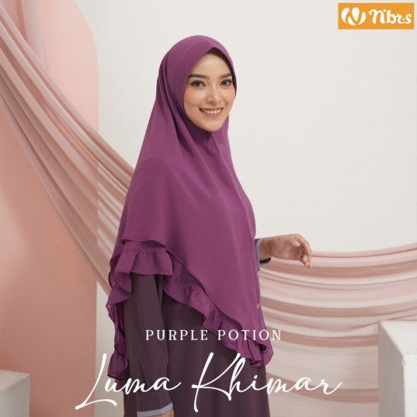 LUMAH KHIMAR JILBAB PURPLE POTION