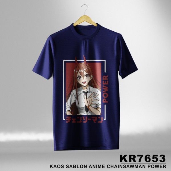 T-Shirt Anime Chinsaw man  power