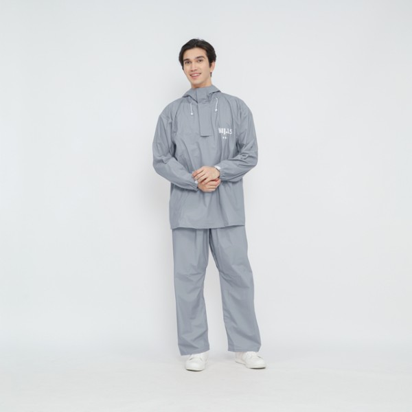 South Legend - South Legend - HIjasku Jas Hujan Setelan Pvc Tebal Pria Wanita Setelan Jumbo ALLSIZE Abu