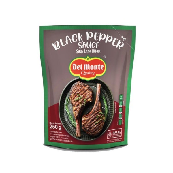 Delmote Black Papper Sauce 250 gr