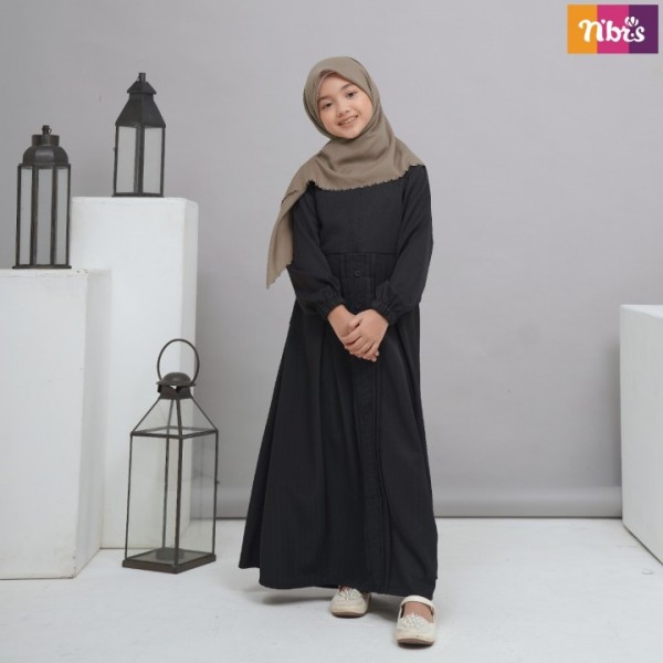 Gamis  Anak All Black