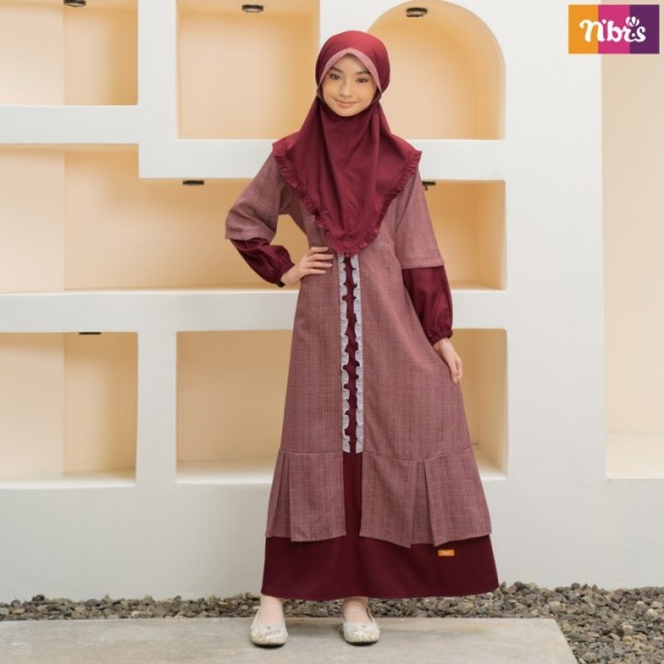 IFFA GAMIS ANAK BRICK RED