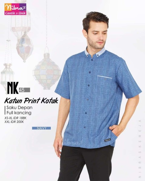 Kemeja NK 45 Navy