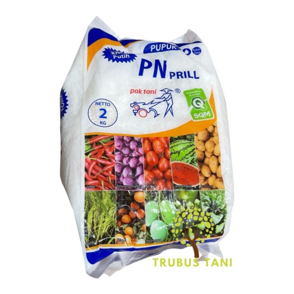 PUPUK PN PRILL 2 KG KEMASAN PABRIK KNO3 PUTIH PAK TANI
