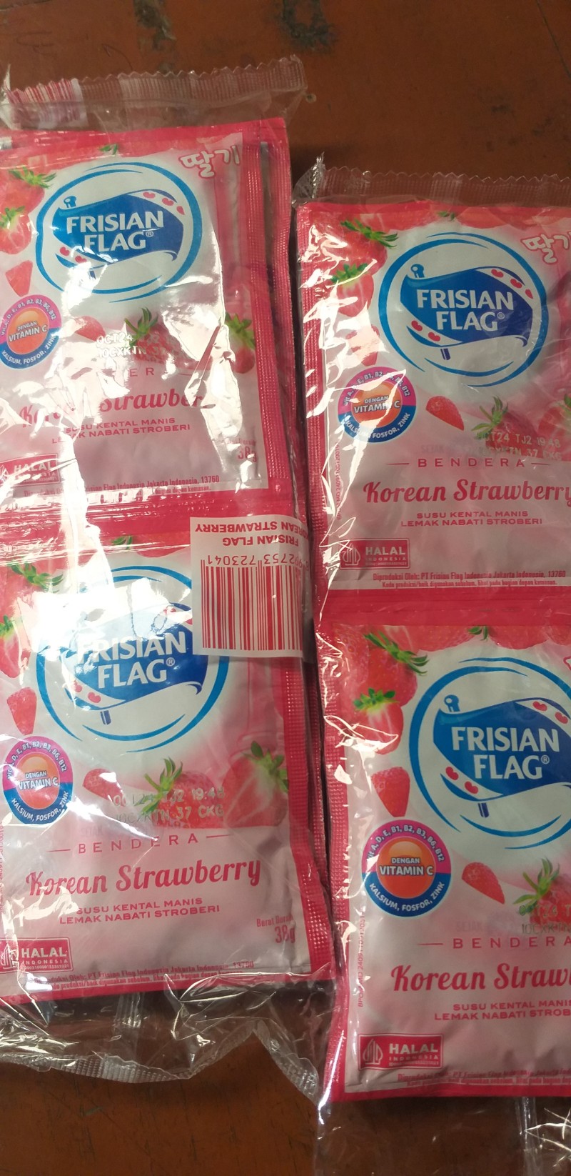 susu bendera strawbery