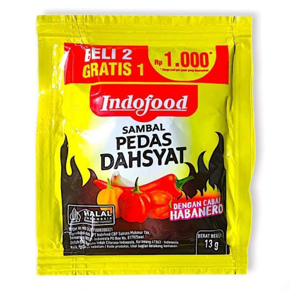 Sambel Indofood Pedas Dahsyat Sachet