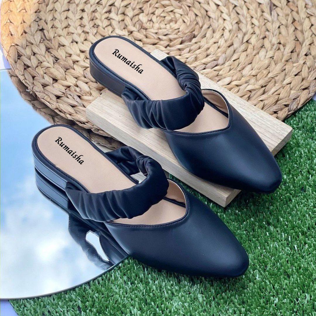 Rumaisha - Sepatu Wanita Tali Kerut Kece- Sepatu Kantor-Sepatu Dinas-Sepatu Kuliah