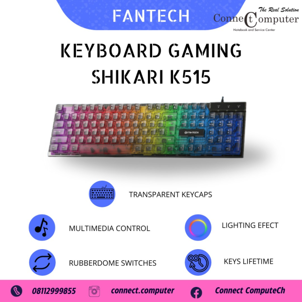 KEYBOARD GAMING FANTECH SHIKARI K515