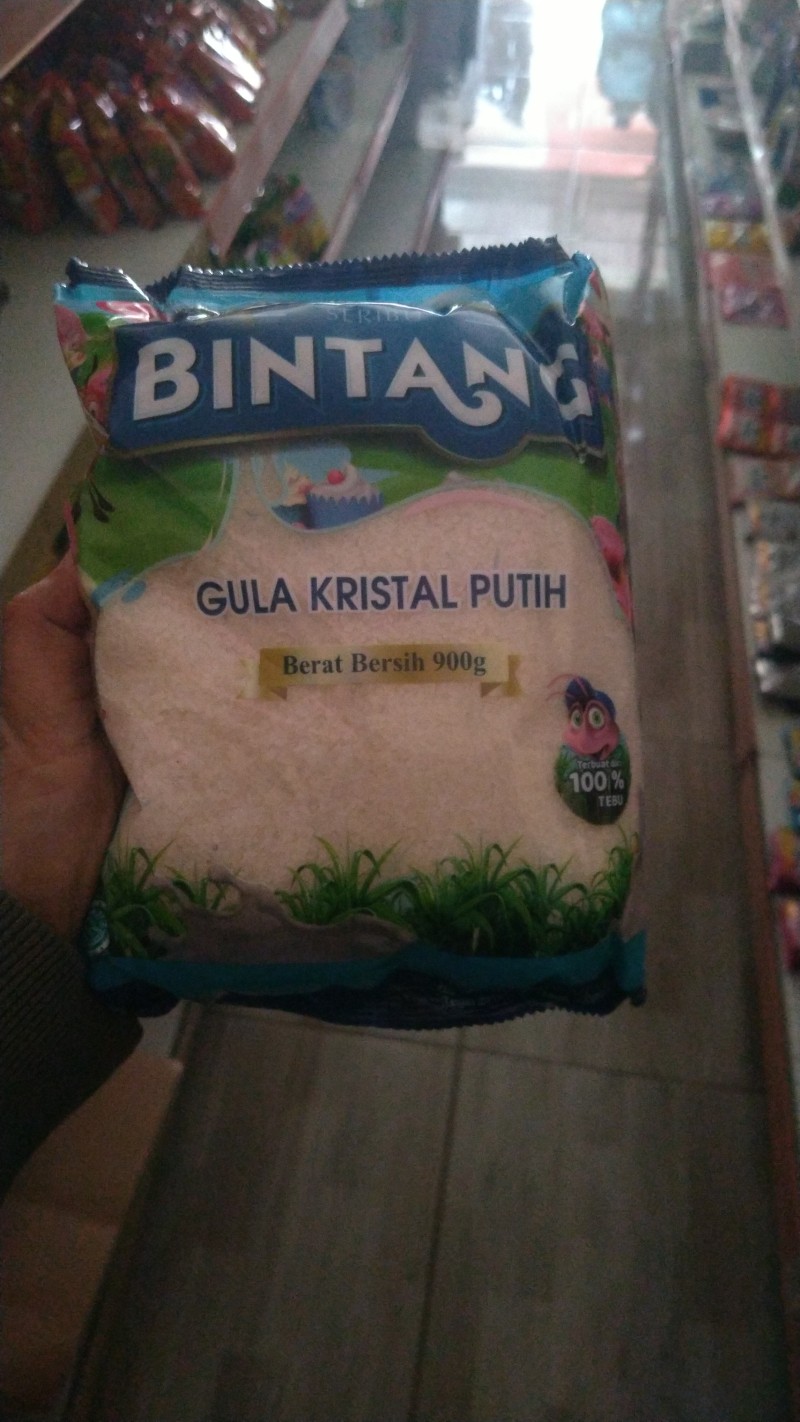 1  sak gula pasir