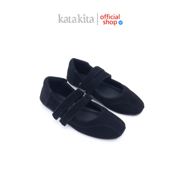 Katakita Sepatu Flat Aurel Elara Black