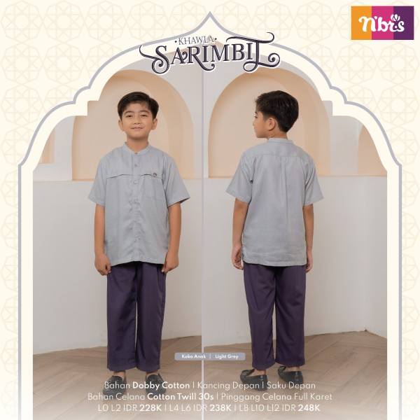 KHAWLA SARIMBIT KOKO ANAK LIGHT GREY