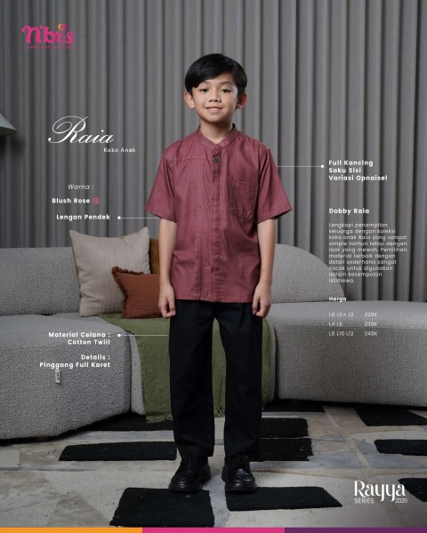 Raia Koko Anak Blush Rose