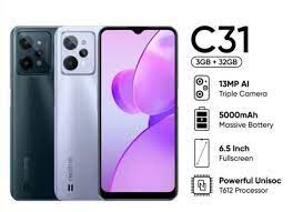 Realme c31 ram 3/32