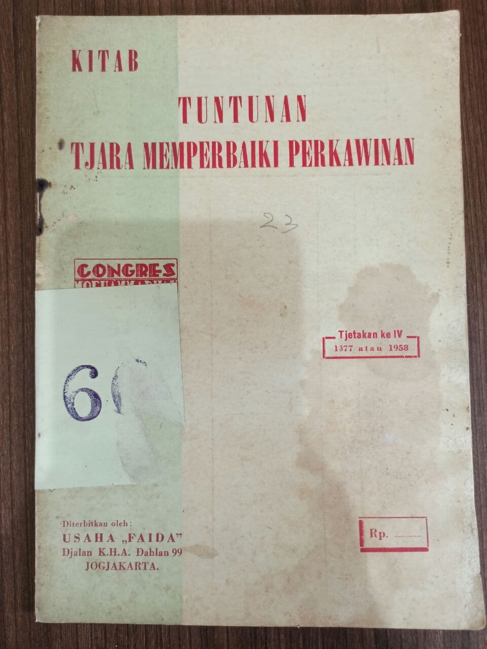 Tuntunan Tjara Memperbaiki Perkawinan