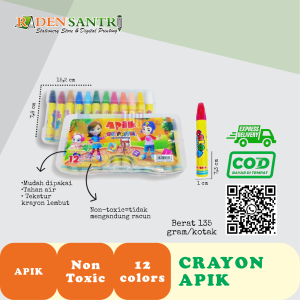 Crayon Apik 12 Colors