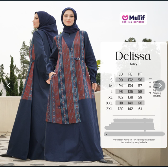 DELISSA NAVY BLUE RED