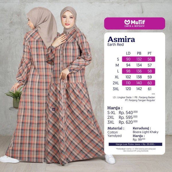 GAMIS ASMIRA EARTH RED BY MUTIF