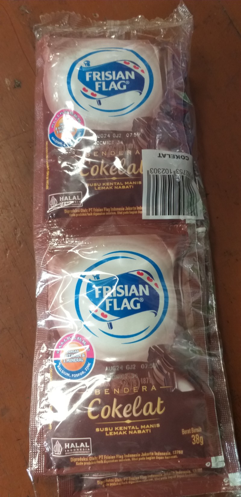 susu bendera coklat