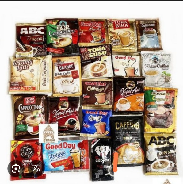 Aneka kopi sachet renceng
