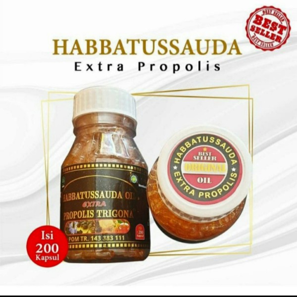 Habbatussauda Extra Poropolis Trigona 200 Kapsul