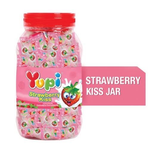 YUPI STRAWBERRY KISS TOPLES 300GR