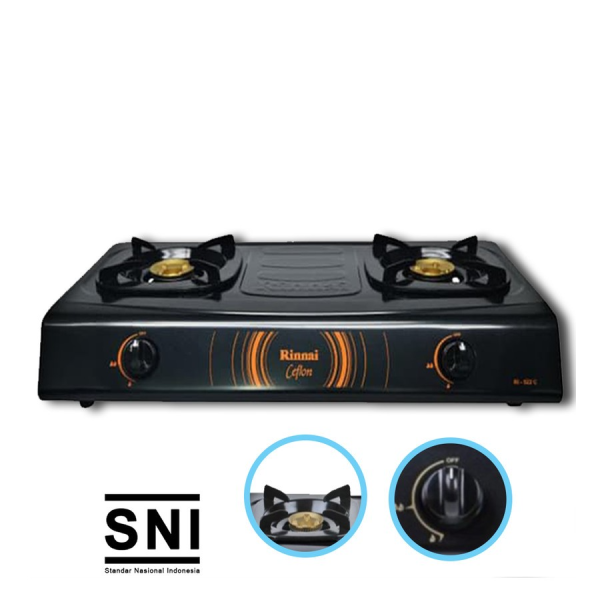 Kompor Gas Rinnai 2 Tungku RI 522 C