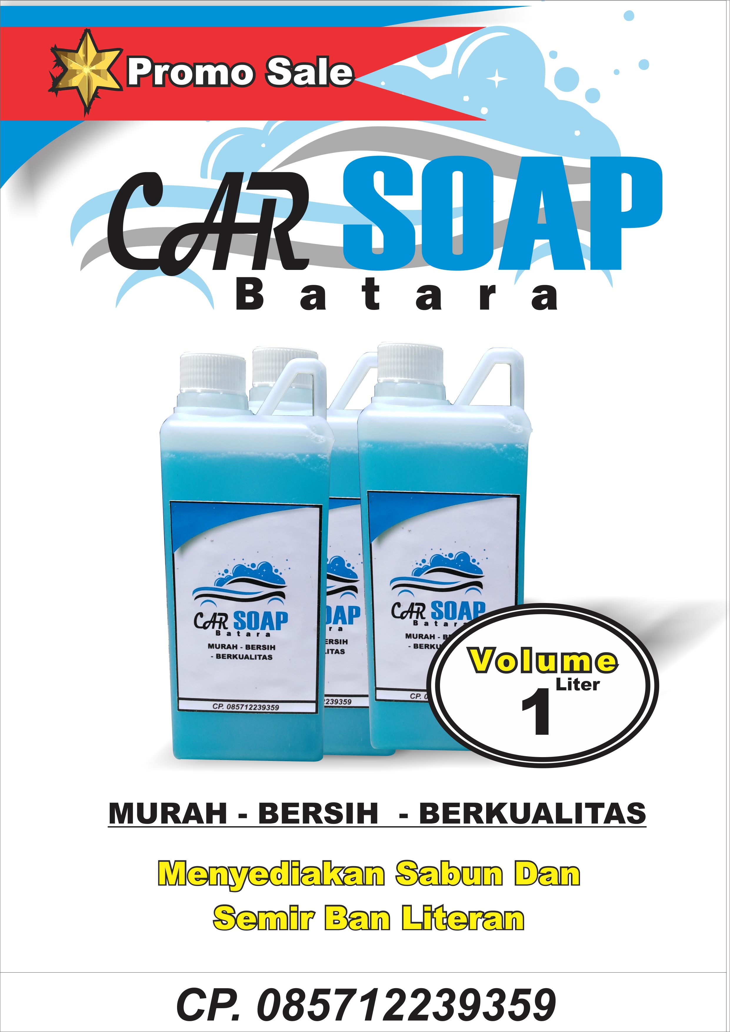 Sabun cuci motor dan mobil