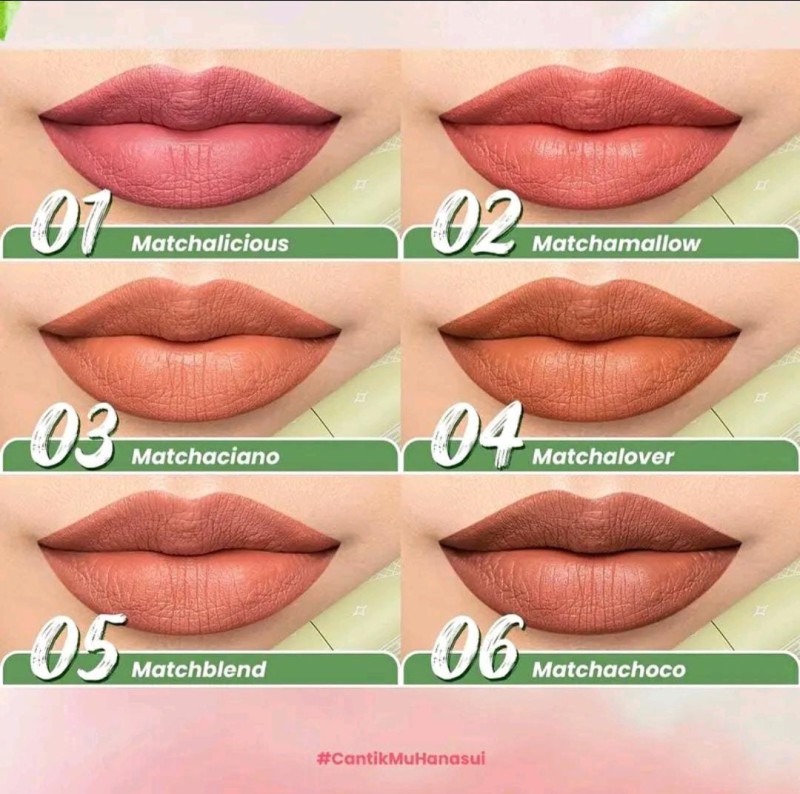 HANASUI MATCHA MATTEDORABLE LIPCREAM