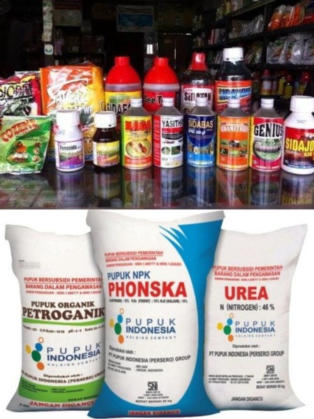Paket obat pertanian dan pupuk