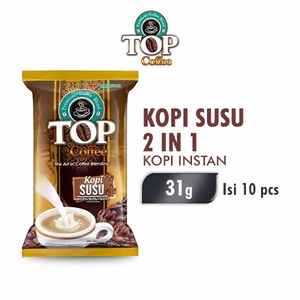 TOP Kopi Susu 3 In 1 Pack 10X31GR kopi bubuk coffee