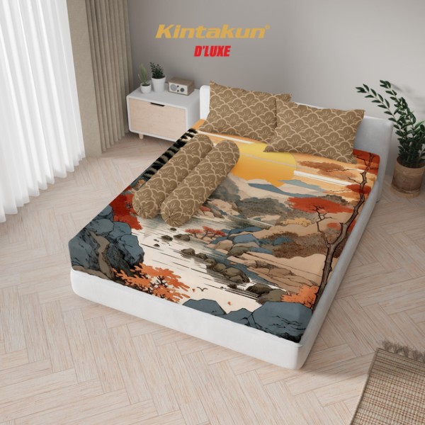 Kintakun - Kintakun Digital Printing 3D Sprei 120/160/180 Lembut Nyaman T25 Double Karet - Multivariant 180 x 200 Yamato
