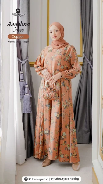 ANGELINA DRESS ONLY COPPER