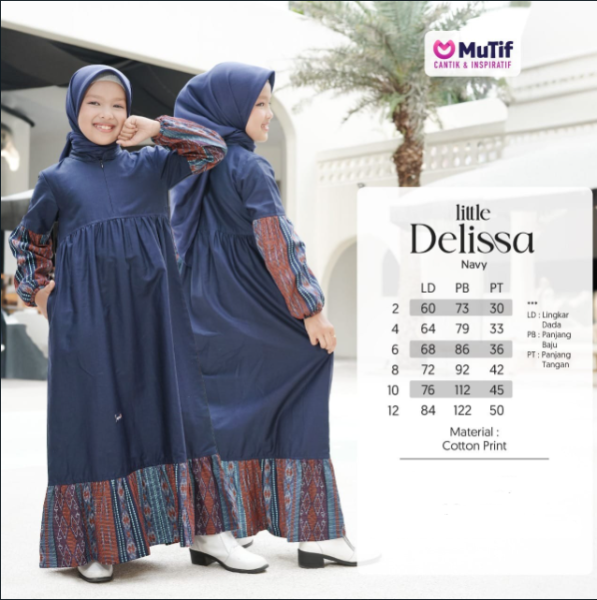 LITTLE DELLISA NAVY BLUE RED