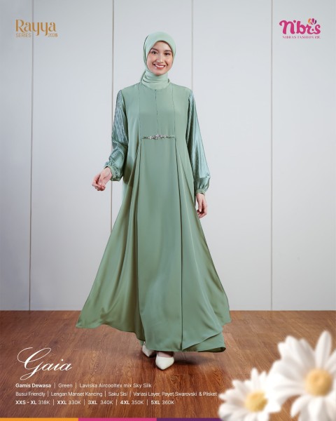 Gaia Gamis Dewasa Green
