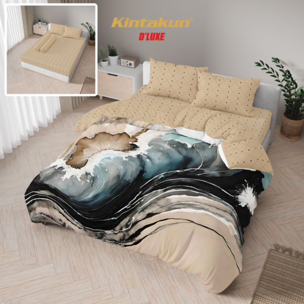 Kintakun Bedcover 3D Printing Namira Set size 180x200