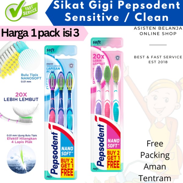 Sikat Gigi Pepsodent soft Sensitive