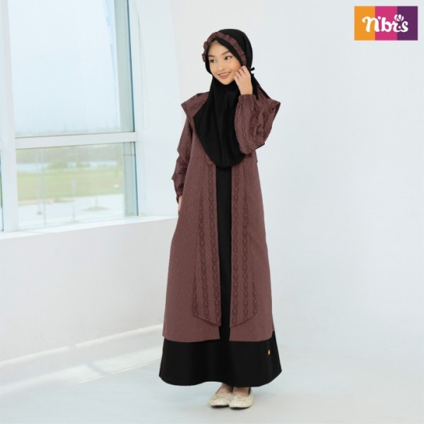 CHESA GAMIS ANAK BROWN ROSE