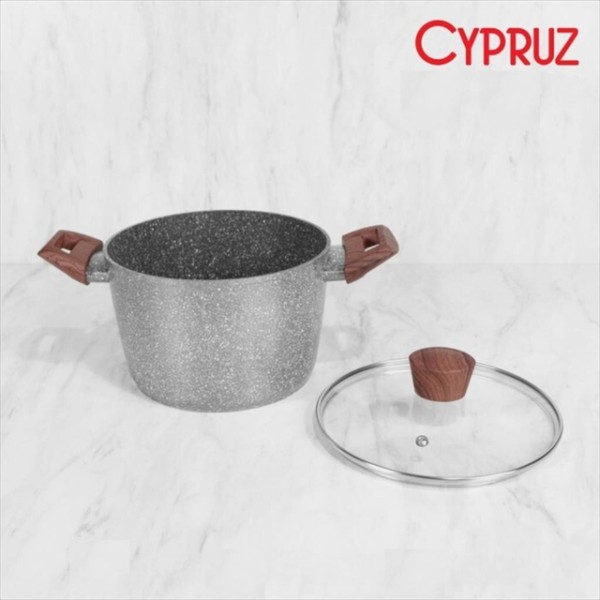 Cypruz Official - Cypruz High Casserole+TUTUP 20cm 4X1 PI-0738 XL GREY