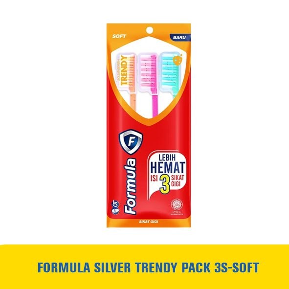 Sikat Gigi Formula Silver Trendy 3