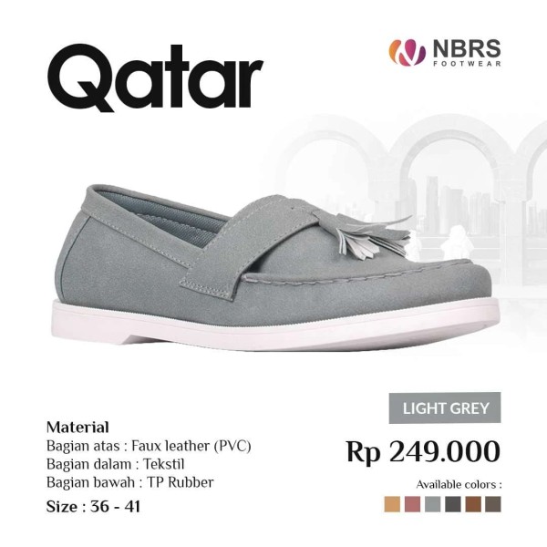 QATAR SEPATU WANITA LIGHT GREY