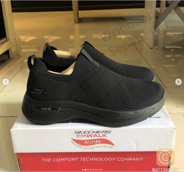 Skechers Go Walk Arch Fit iconic -Mono Black (Men)