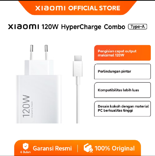 CHARGER XIAOMI 120W ORIGINAL