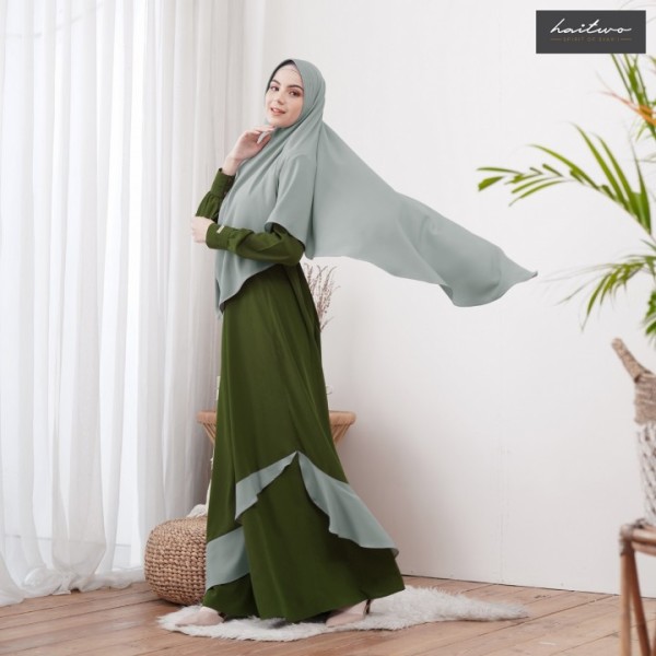 Gamis Dewasa CRESEDIA 003  ARMY GREEN