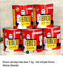 Cat kayu emco coklat tua