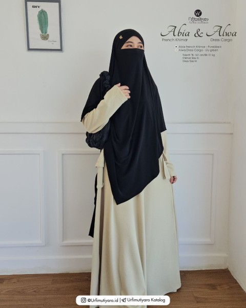 ABIA FRENCH KHIMAR PUREBLACK