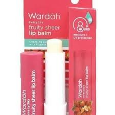 Wardah Everyday Fruity Sheer Lip Balm Grape, Strawberry) 4gr