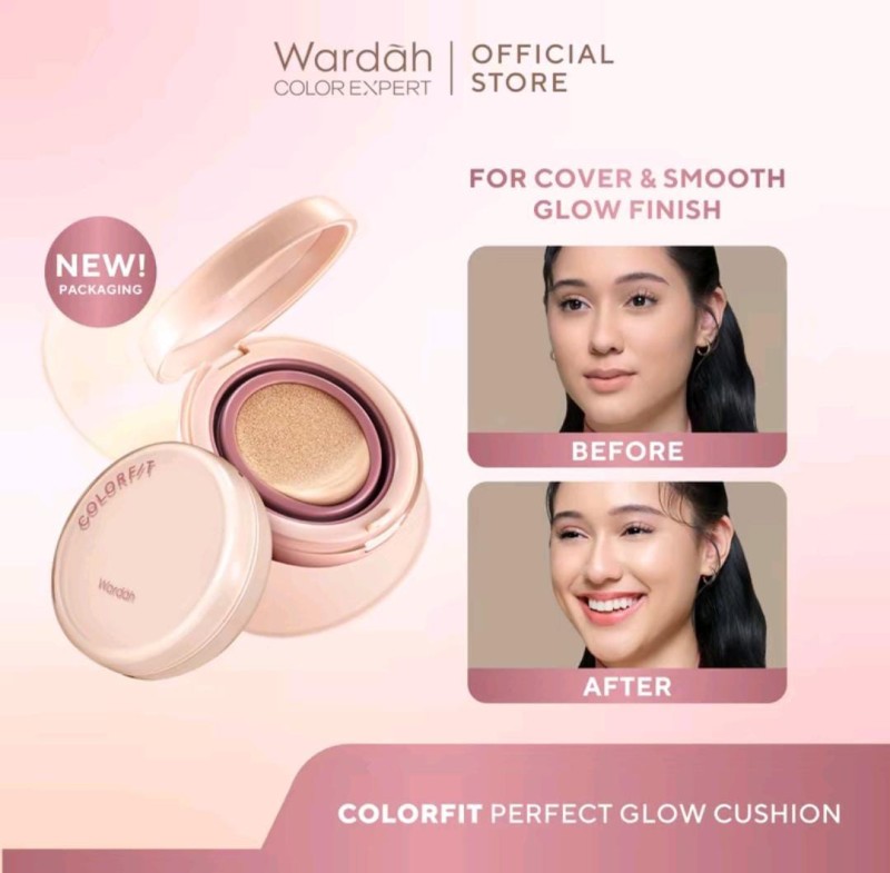 Wardah colorfit perfect glow cushion