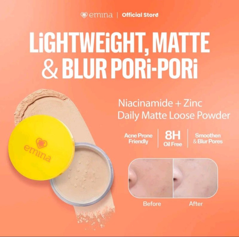 emina loose powder daily matte