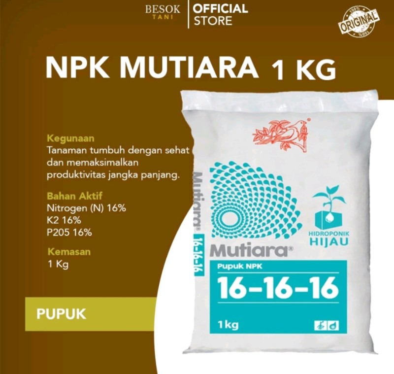 Pupuk npk mutiara 16 16