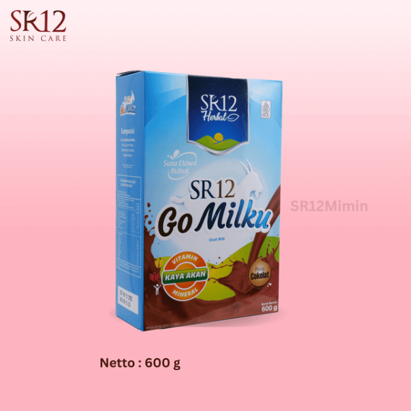 SR12 Gomilku Susu Kambing Etawa Dilengkapi Daun Kelor Madu Ikan Gabus 600 gr Coklat